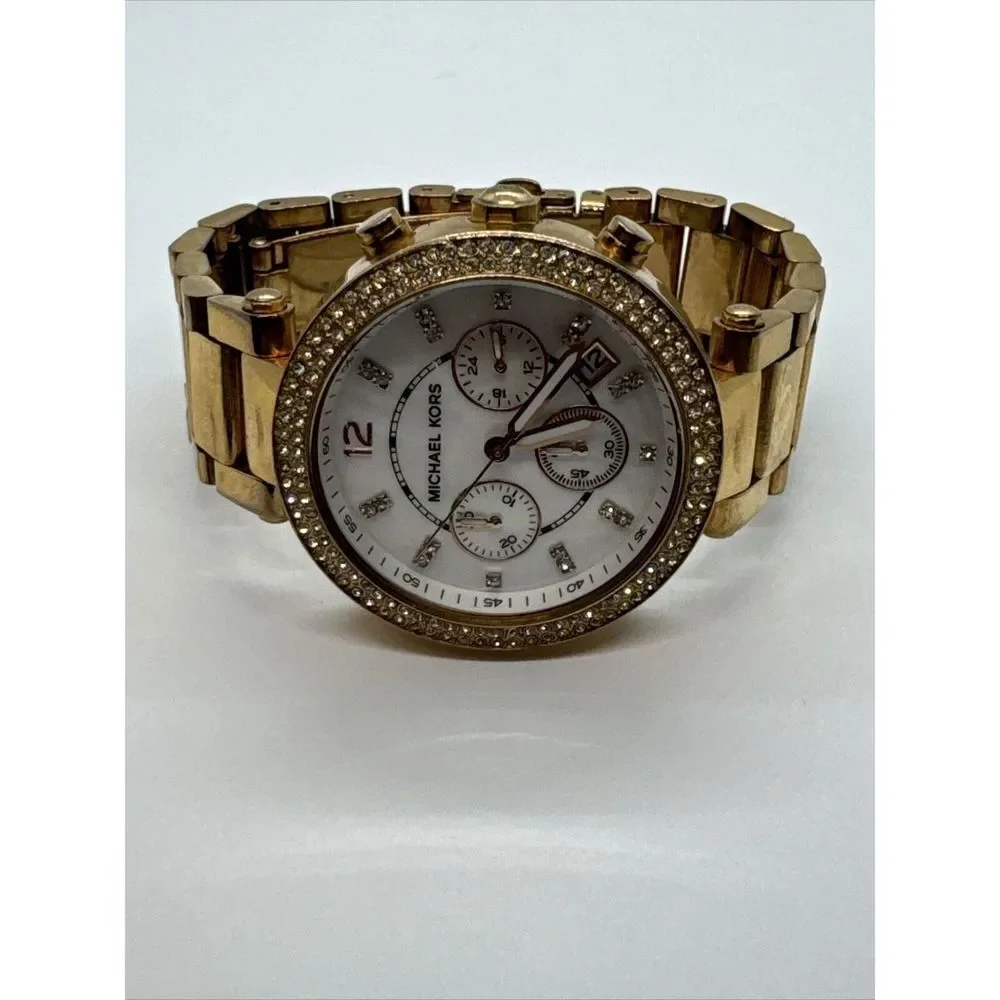 Michael Kors Parker MK5491 Women's Gold Stainless Steel Analog Dial Watch JNA458